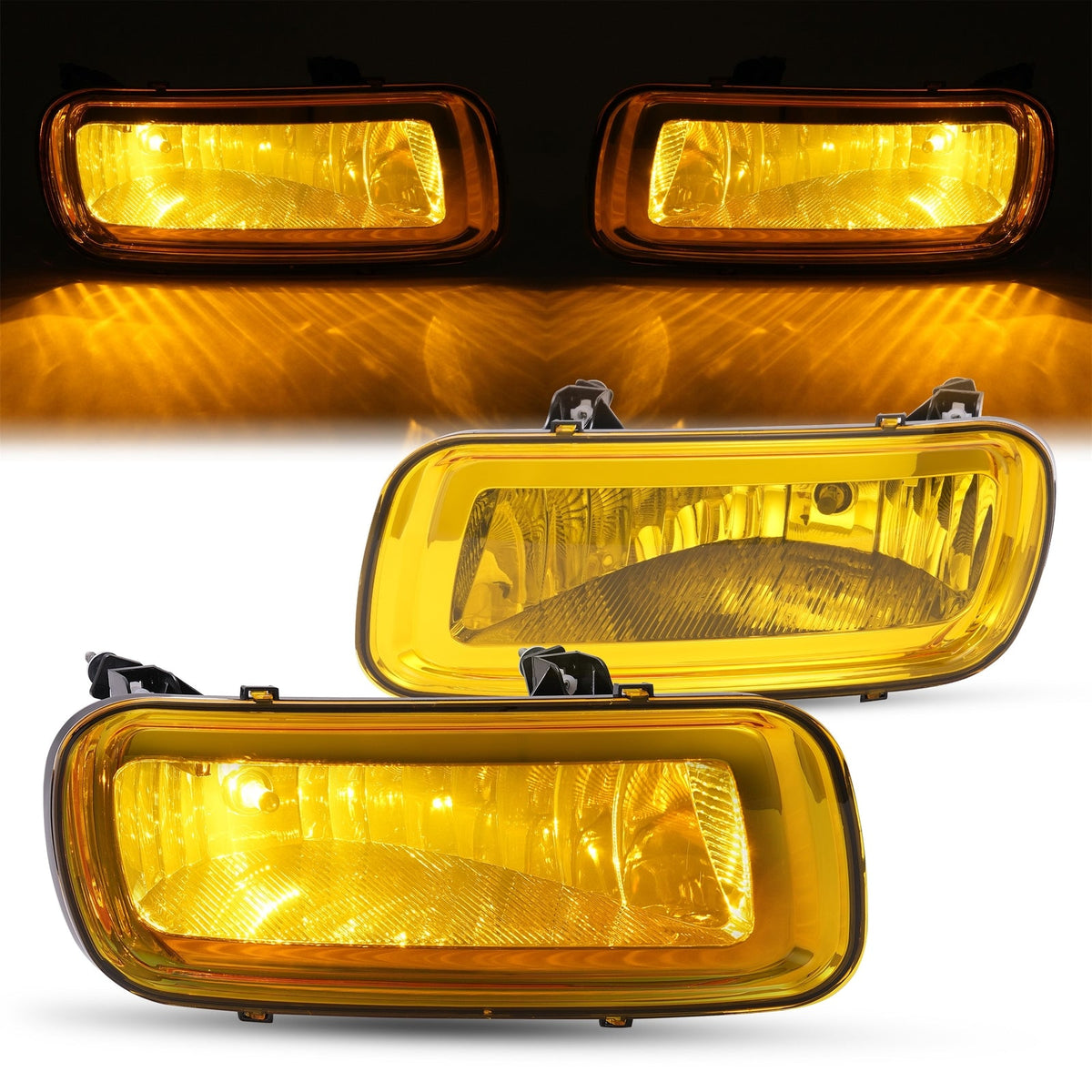 2PCS Yellow Lens Front Left & Right Fog Lights Lamps For Ford F150 F-150 2004-06