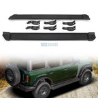 For Ford Bronco 4-Door 2021-2024 Running Boards 2PCS Side Step Nerf Bar Aluminum