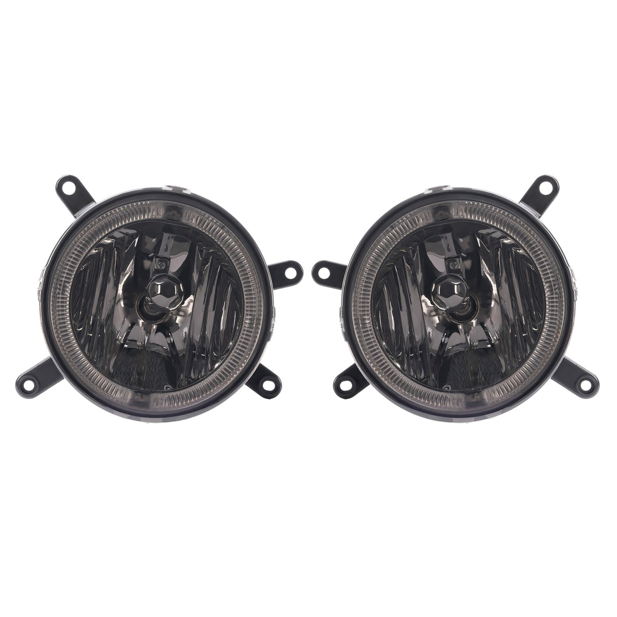 Fog Lights LED Halo Running Light Smoke Lens For Ford Mustang GT 2005-2009 RH&LH