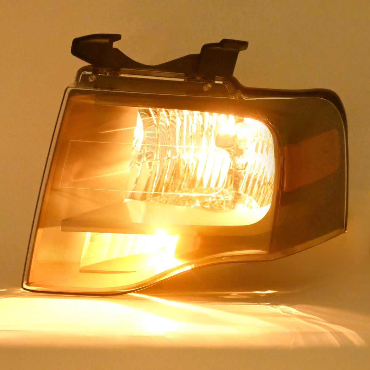 Left For Ford Expedition 2007-2014 Headlight W/bulbs Amber Reflector 7L1Z13008DB
