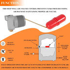 Air Volume Controls for Deep Wells, Water Tank System 1-1/4 in MNPT F93B-1C