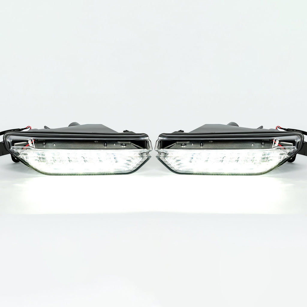 Pair Fog Daytime Running Light Lamp Clear For Infiniti QX50 2016 2017 LH+RH