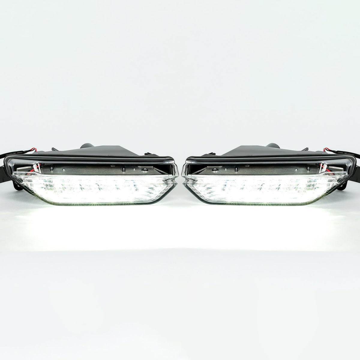Pair Fog Daytime Running Light Lamp Clear For Infiniti QX50 2016 2017 LH+RH