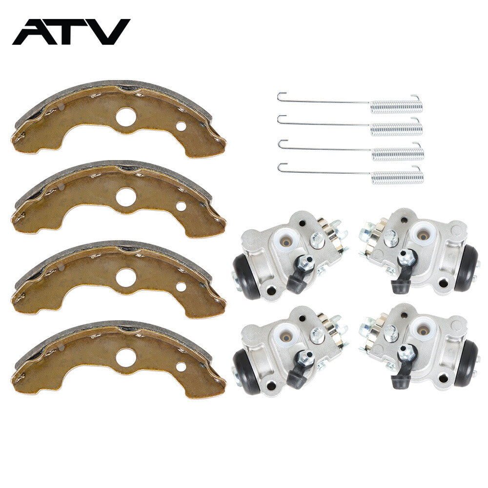 4Pcs Front Brake Wheel Cylinders & Shoes For Honda Foreman 450 TRX450 ES/S 4x4