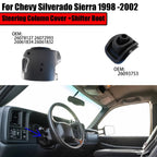Upper & Lower Steering Column Cover Shroud+Shifter Boot For Chevy GMC 1999-2002