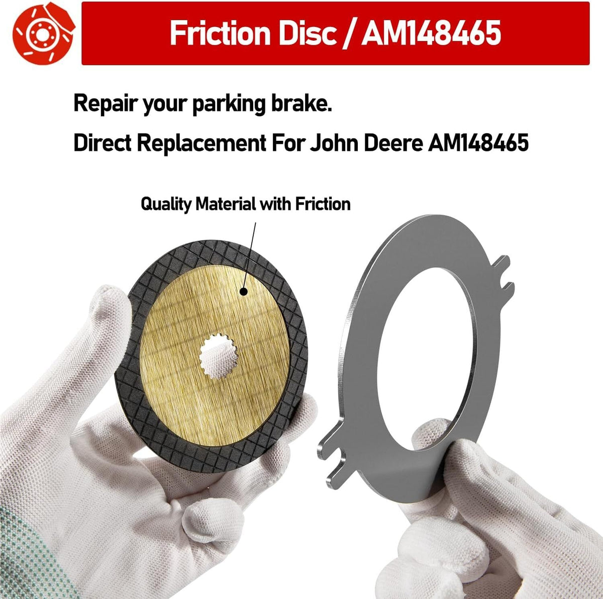 AM148465 Wet Brake Disk Kit for John Deere Gator XUV 625 825 835 855 865 Vehicle