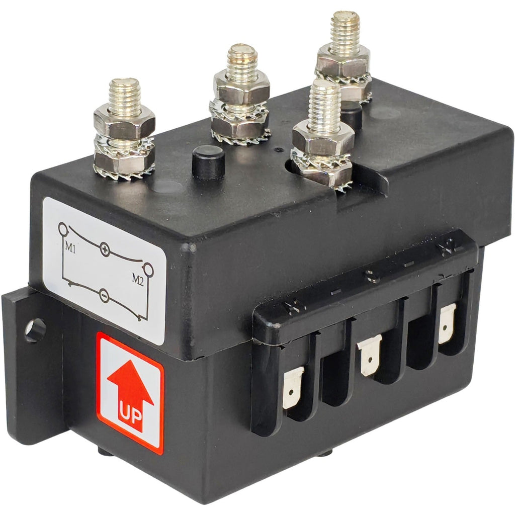 2-Wire 12V 500A Quadrupole Windlass Reverse Solenoid Control for Forklift System