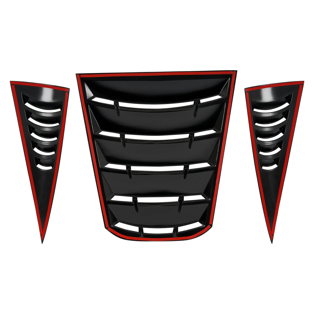 Rear & Side Window Louvers For Chevy Corvette C6 05-13 ABS Sun Shade Cover Vent