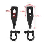 2pcs Front Tow Hook Shackle Mount Kit w/Hardware For Ford F150 F-150 2009-2023
