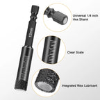 8x Dry Diamond Drill Bit Hole Saw Set for Granite Marble Porcelain Tile Ceramic