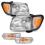 For Toyota Tacoma 2001-2004 Headlights Corner Signal Lights Bumper Lamp w/Bulbs