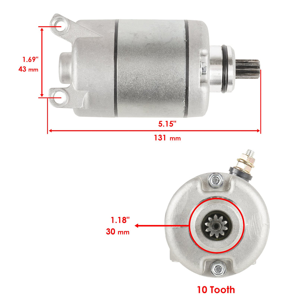 For Honda TRX450ER 2006-2014 Starter & Starter Clutch & Driven Gear Set
