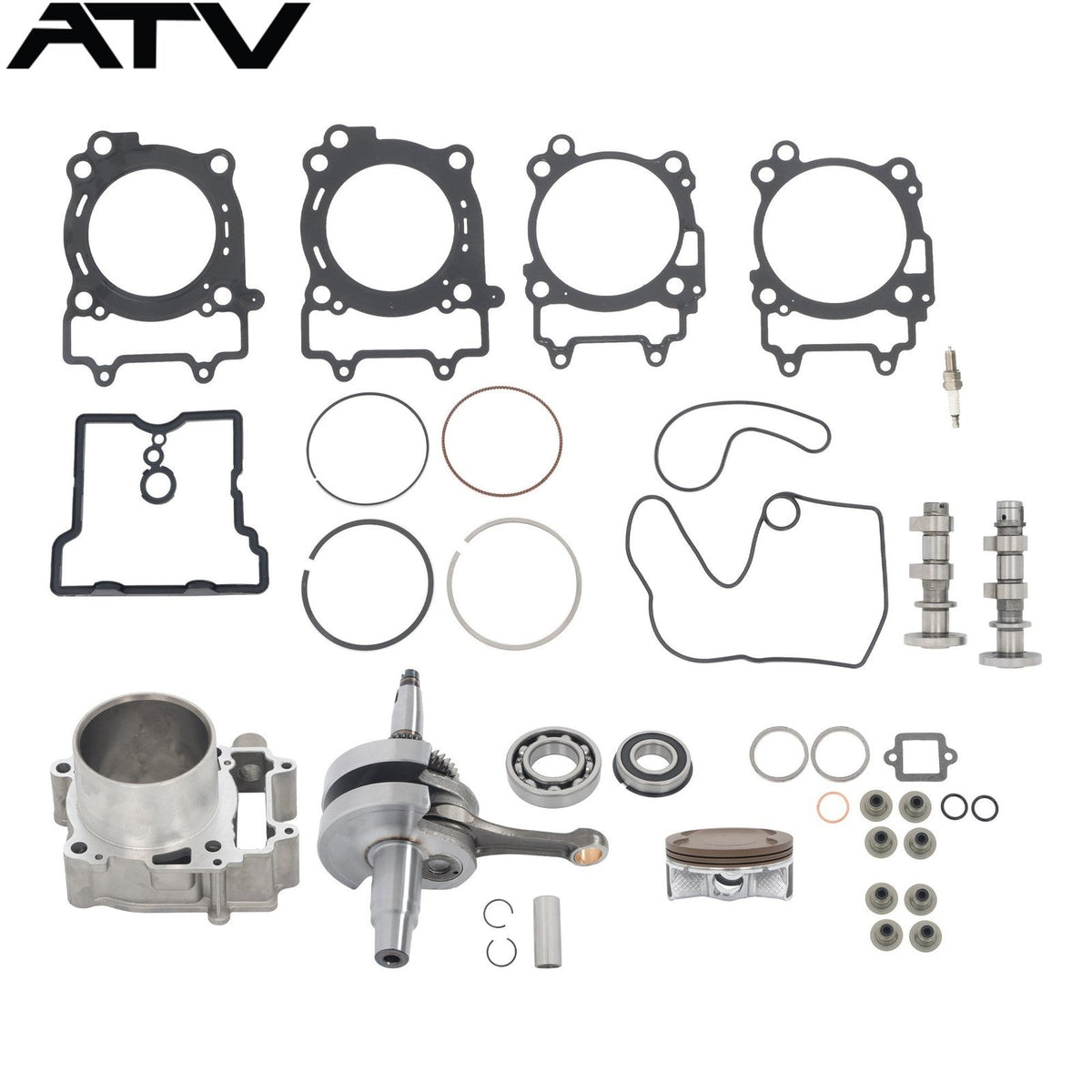 Complete Engine Rebuild Gasket Set crankshaft cylinder For Polaris RZR 570 12-16