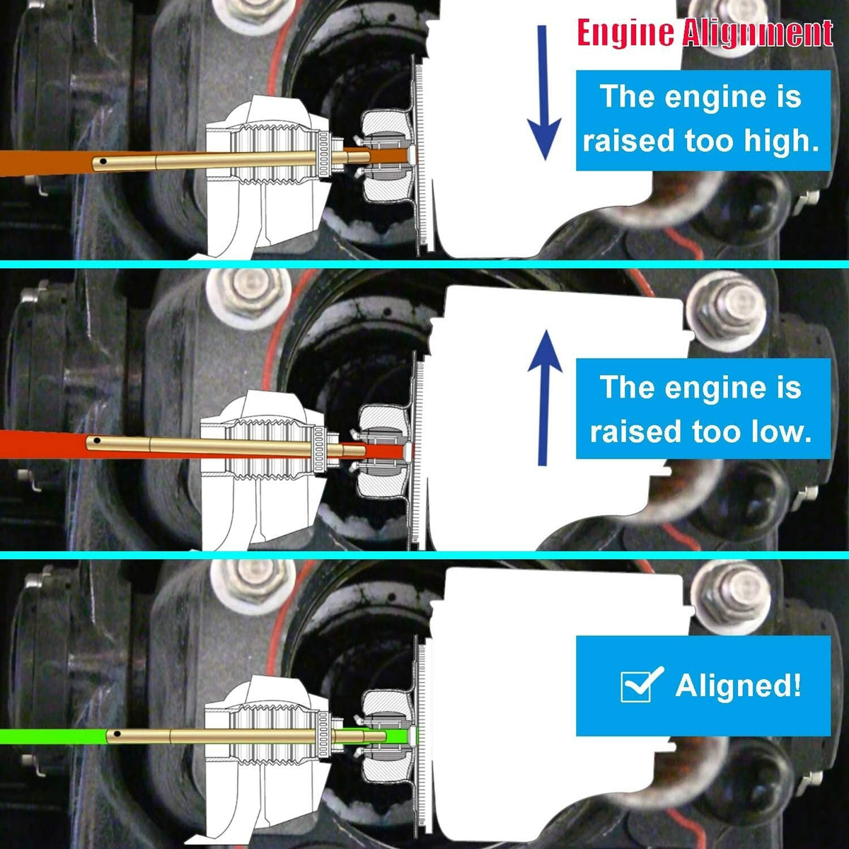 Gimbal Bearing Alignment and Install Kit for Mercuiser Alpha,MR,Bravo,OMC,Volvo
