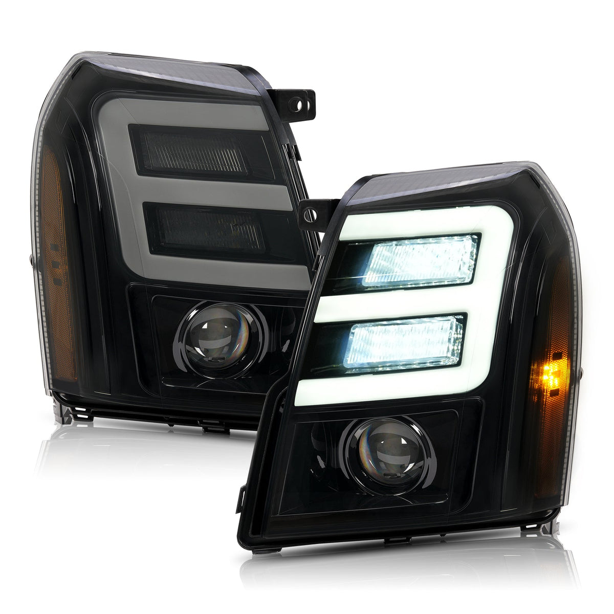 For Cadillac Escalade 2007-2010-2014 ESV EXT LED Projector Headlights HID/Xenon