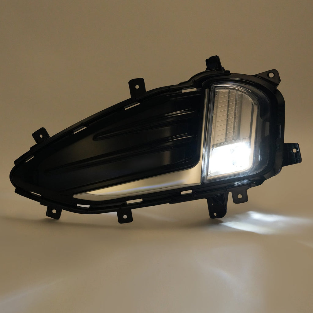 2PCS For Ford Edge 2019-2024 LED Front Bumper Fog Lights Lamp w/ Cover Bezel Kit
