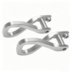 2X Front Chrome Tow Recovery Hooks w/Bolts #84195902 For GMC Sierra 1500 2019-26