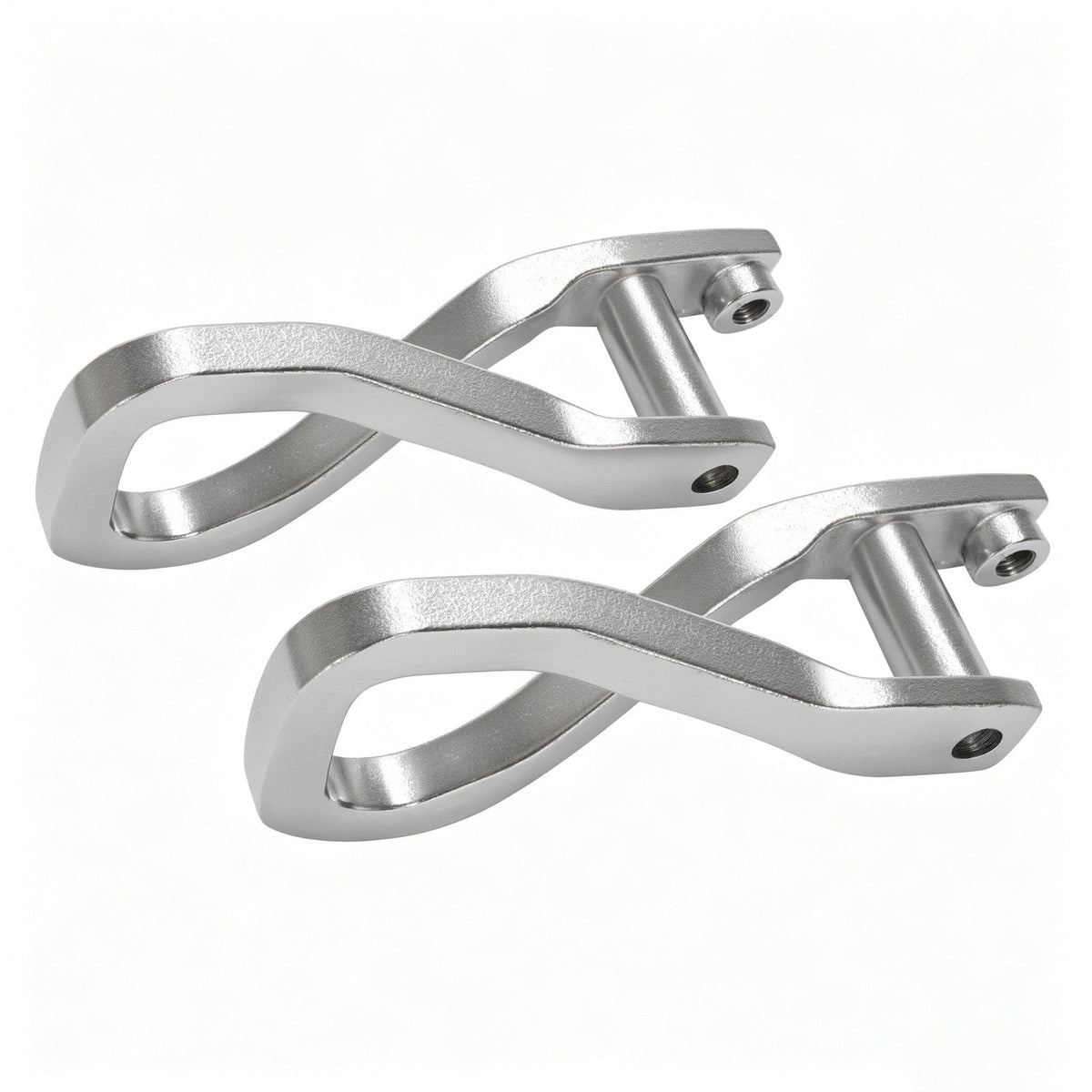 2X Front Chrome Tow Recovery Hooks w/Bolts #84195902 For GMC Sierra 1500 2019-26
