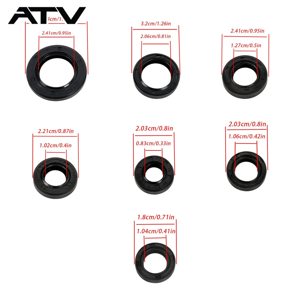 8PCS Engine Oil Seal Kit For HONDA TRX 350 TRX350 RANCHER 2000-2006 822236