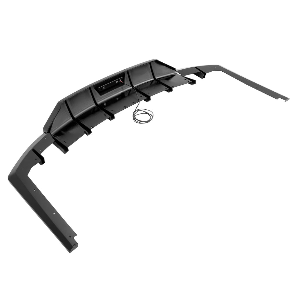 Rear Bumper Diffuser W/ Led Brake Light Gloss Black For 2021-23 Hyundai Elantra