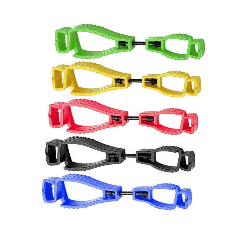 5PC Safety Glove Clip Holder Asst. Color Hanger Labor Work Clamp Grabber Catcher