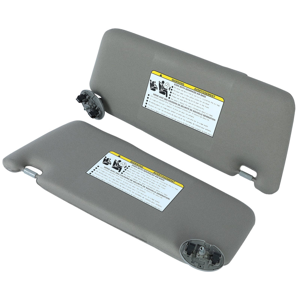 Pair Sun Visor Left & Right Side With Sunroof Gray For Toyota Camry 2007-2011