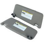 Pair Sun Visor Left & Right Side With Sunroof Gray For Toyota Camry 2007-2011
