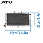 Radiator for Polaris Predator 500 Outlaw 450 525 MXR IRS 1240302 2 Row
