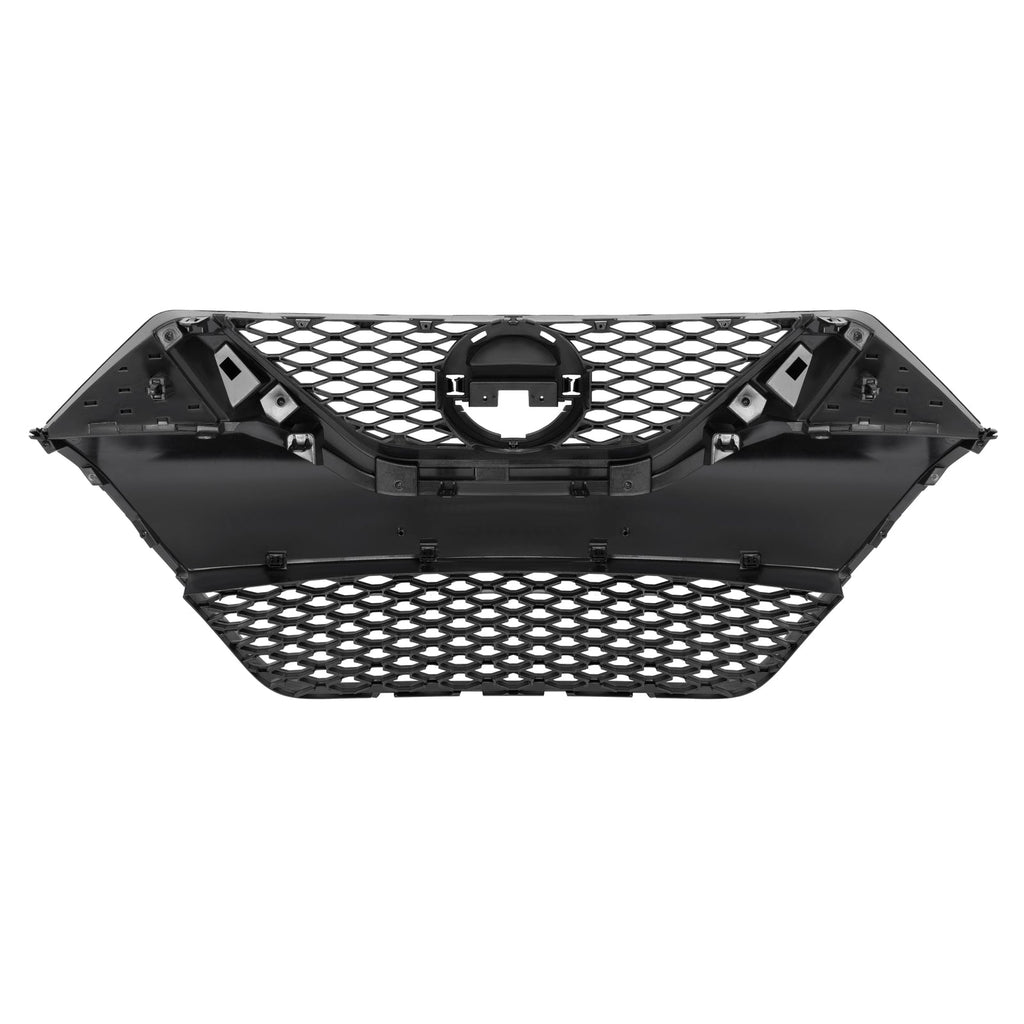 For Nissan Maxima 2016-2018 2017 Front Upper Grille Full Gloss Black Grill