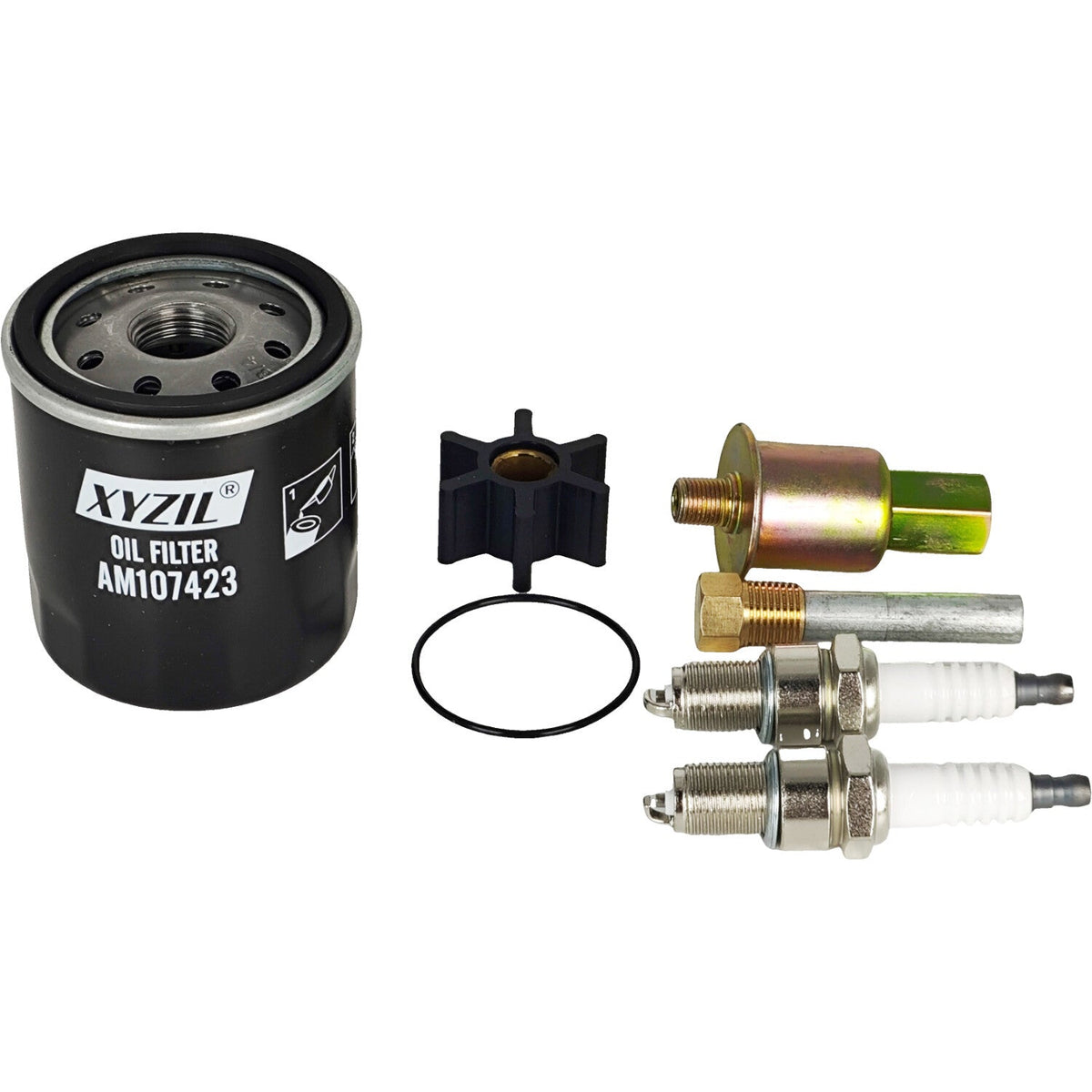 Maintenance Service Kit w/ Spark Plug & Fuel Filter for Kohler Marine 6EF