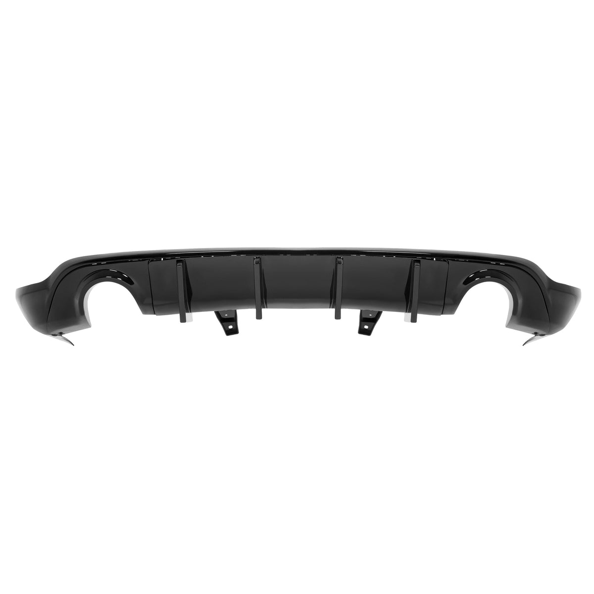 Rear Bumper Diffuser Dual Exhaust For Dodge Durango 2011-2025 Glossy Black