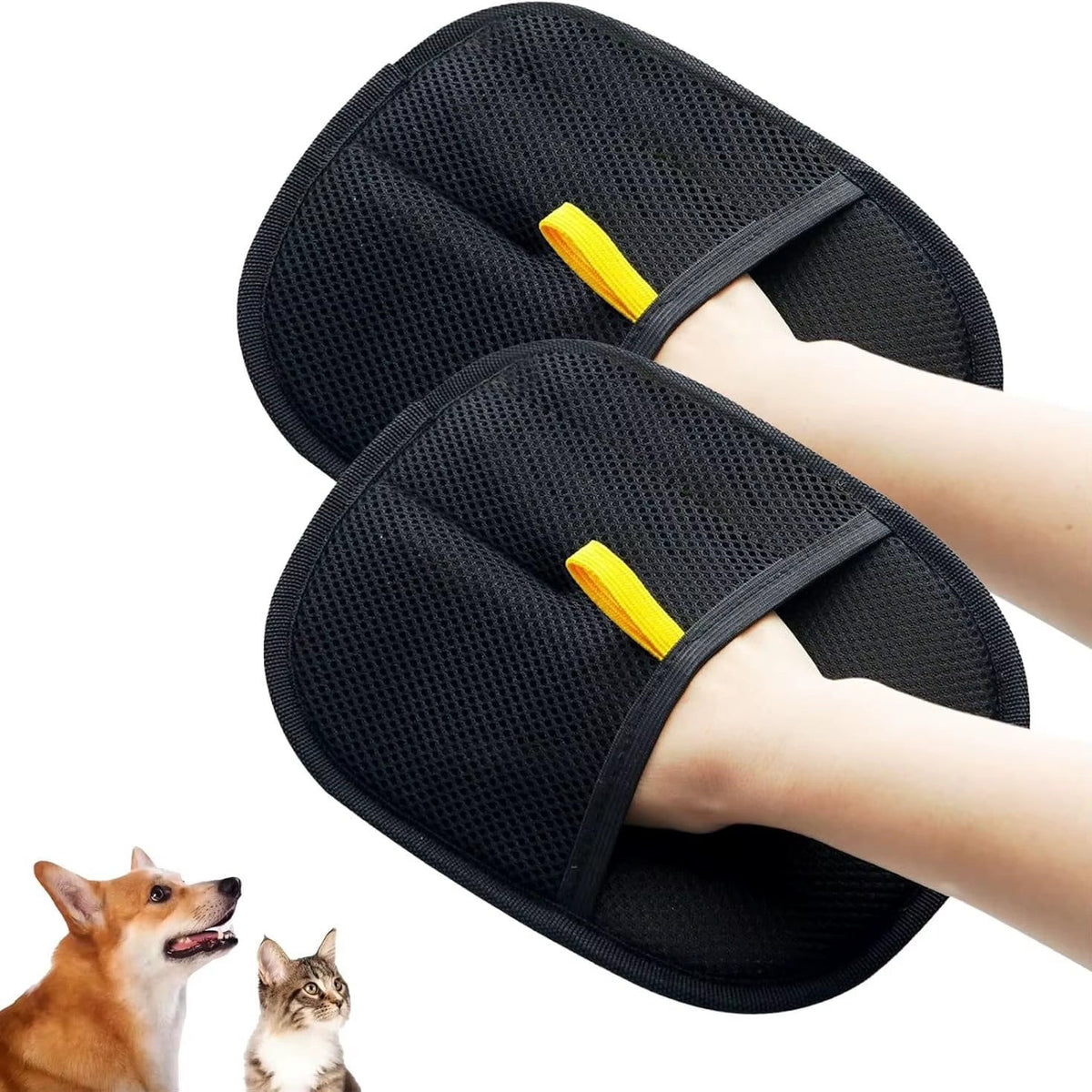 2-Pack Glove Cat Grooming Gloves Cat Hair Remover 2025 New Pet Dog Hair Remover