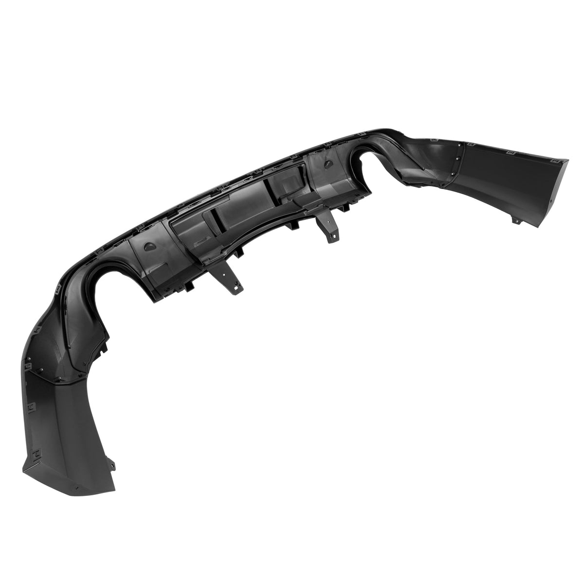 Rear Bumper Diffuser Dual Exhaust For Dodge Durango 2011-2025 Glossy Black