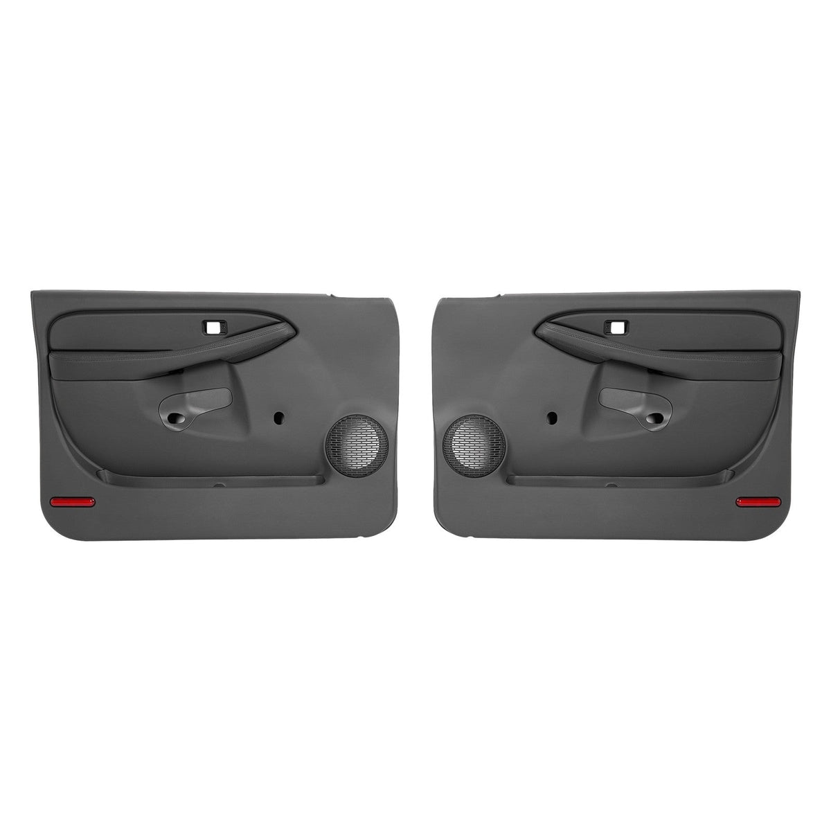 Pair Manual Inner Door Panel For CHEVY SILVERADO GMC SIERRA 1999-06 Dark Pewter