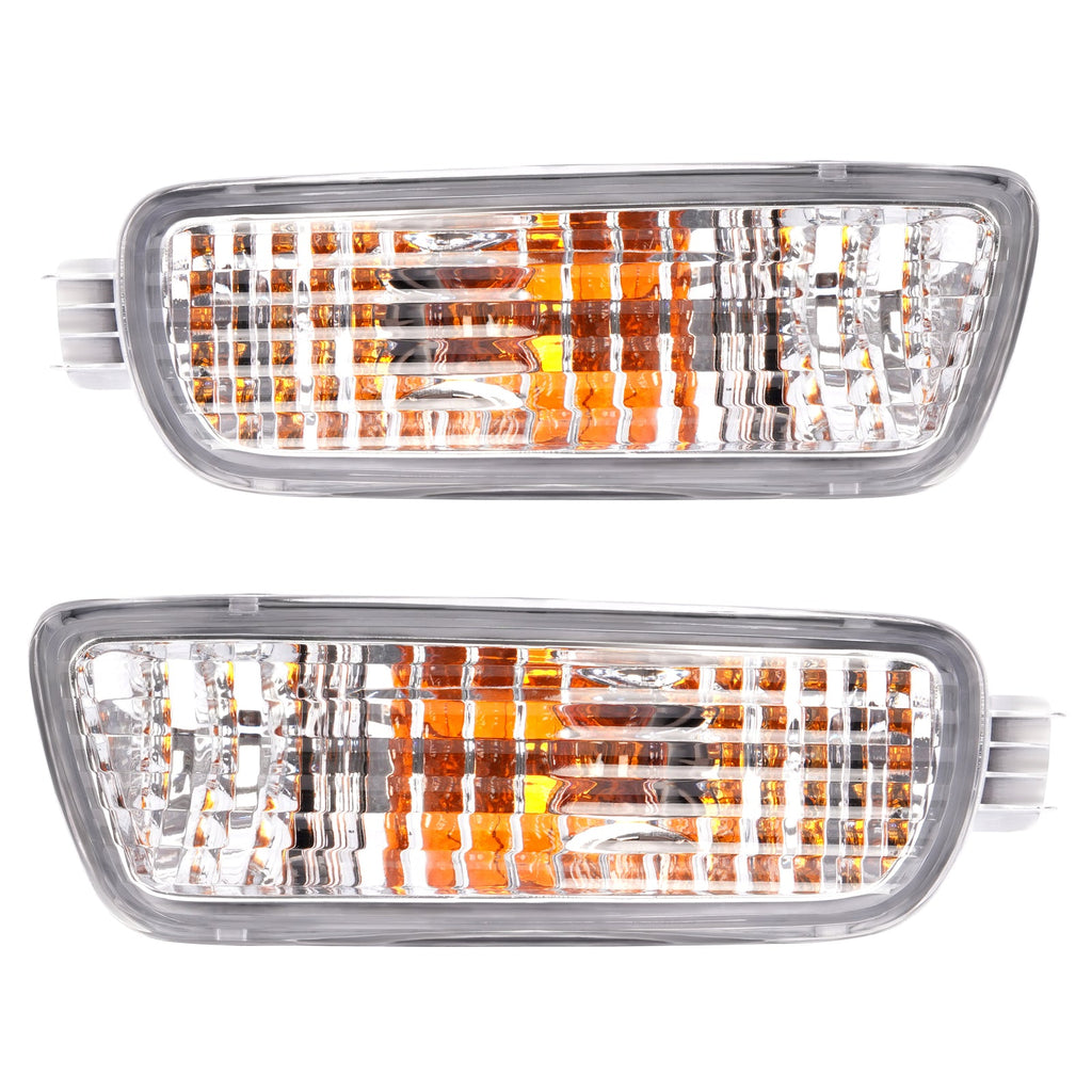 Pair Bumper Turn Signal Lights For Toyota Tacoma 2001-2004 Driver+Passenger Side