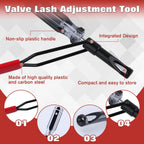 Valve Lash Adjustment Tool with Angled Feeler Gauge Jam Nut Valve Adjustment New