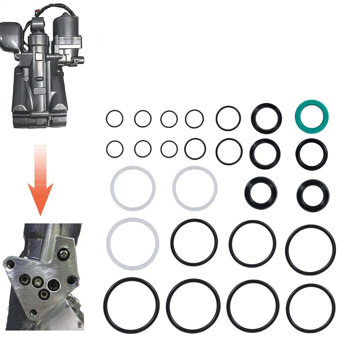 Tilt Trim Seal Kit 115225FS Fast Strike Power for Yamaha 115HP 150HP 175HP 200HP