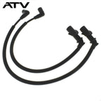 2×New Ignition Coil Spark Plug Caps & Wires For Polaris Ranger 700 RZR