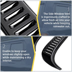 For Lexus LX450 /Toyota Land Cruiser 80 Rear Louver Quarter Side Window Vent Set