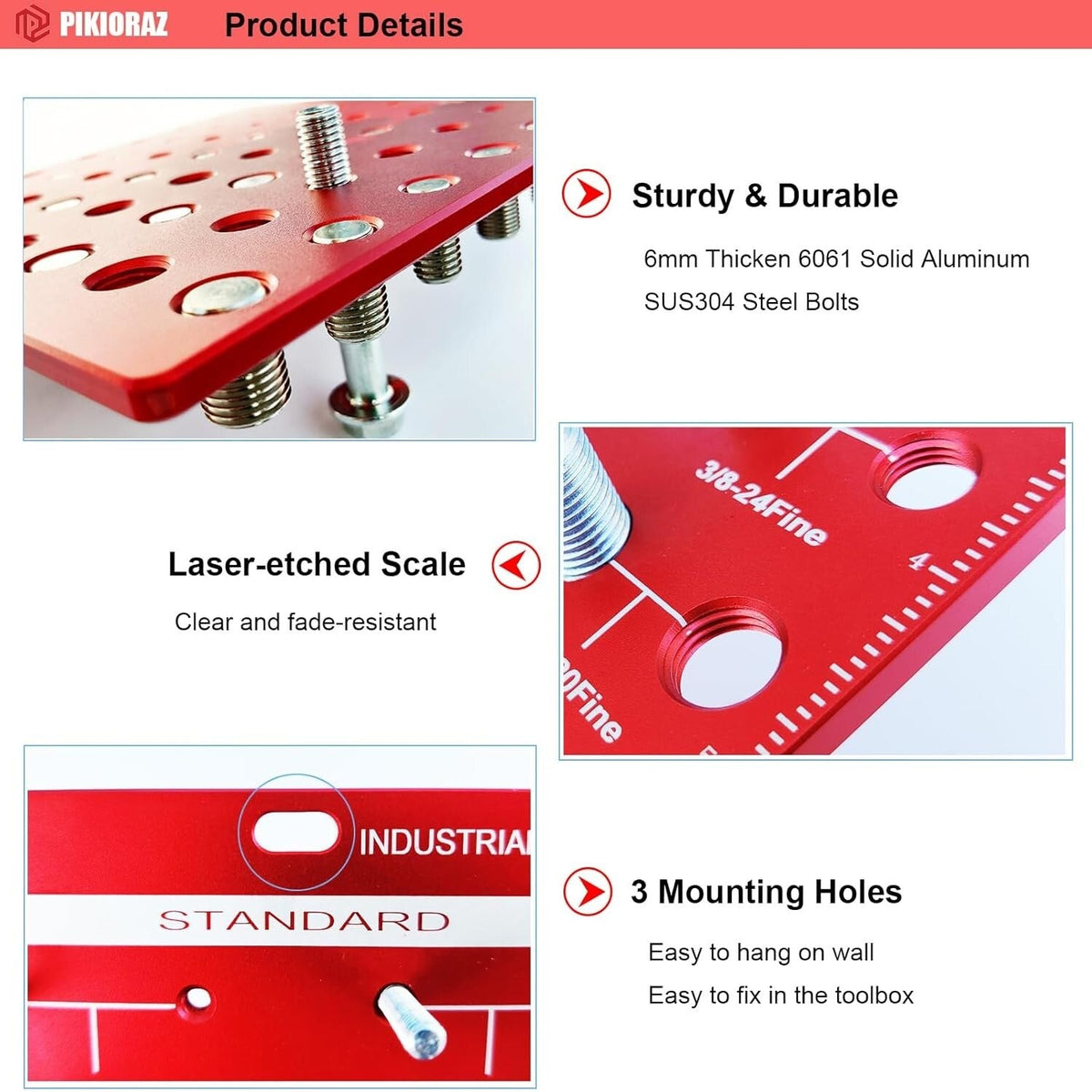 34 Standard and Metric Nut and Bolt Thread Checker Bolt and Nut Identifier Gauge