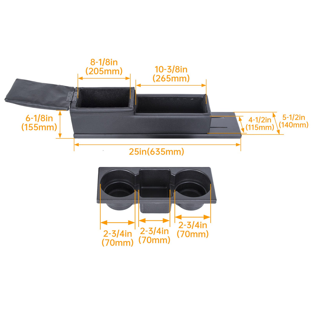 For Dodge Charger Police 2011-2020 Center Console Mini Cup Holder Plate & Trim