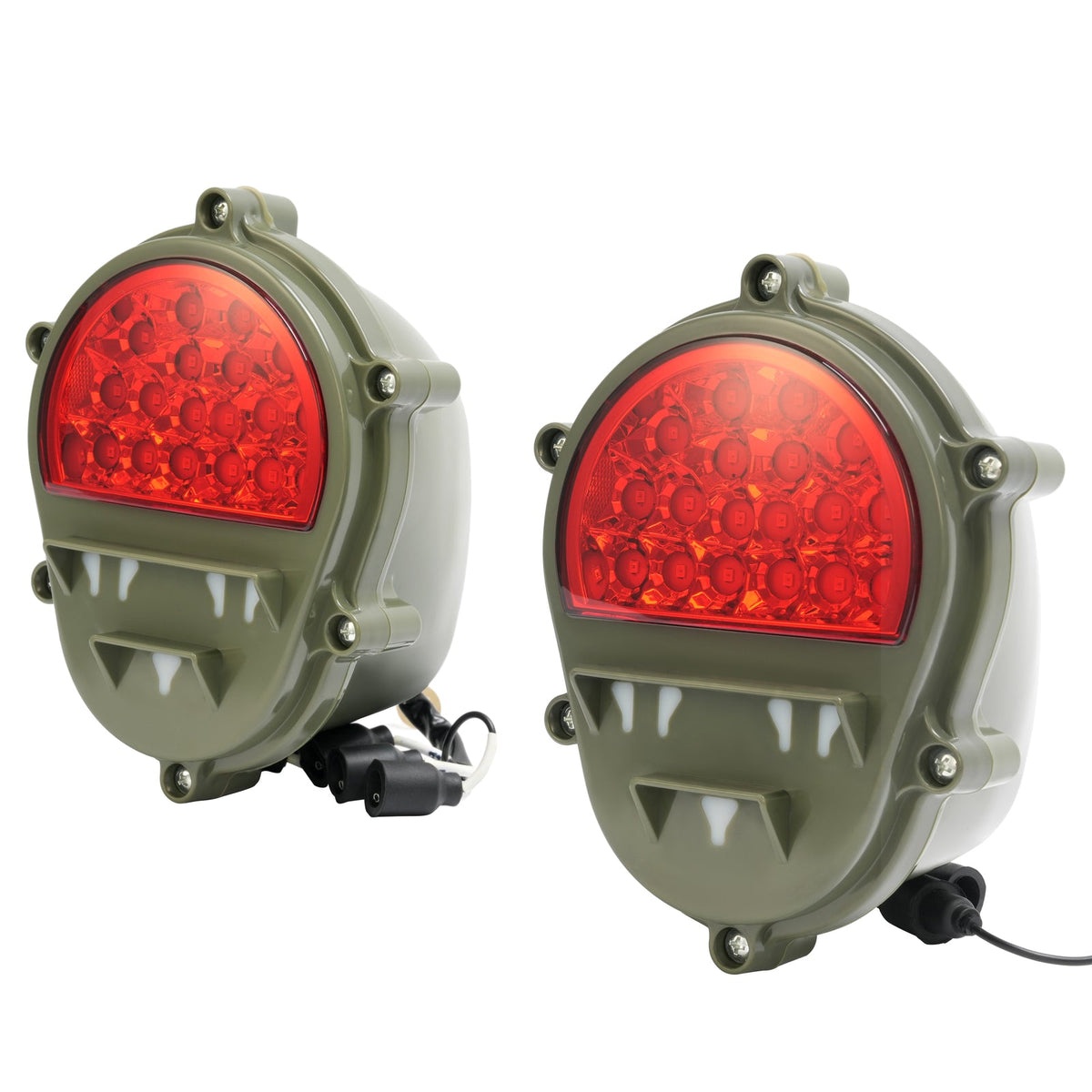 2x LED Brake Lights Lamps New Red Rear Stop Tail Lights For Humvee M998 M35