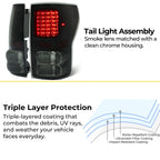 Black Smoke For Toyota Tundra 2007-2013 LED Tail Lights Brake Lamps Left+Right