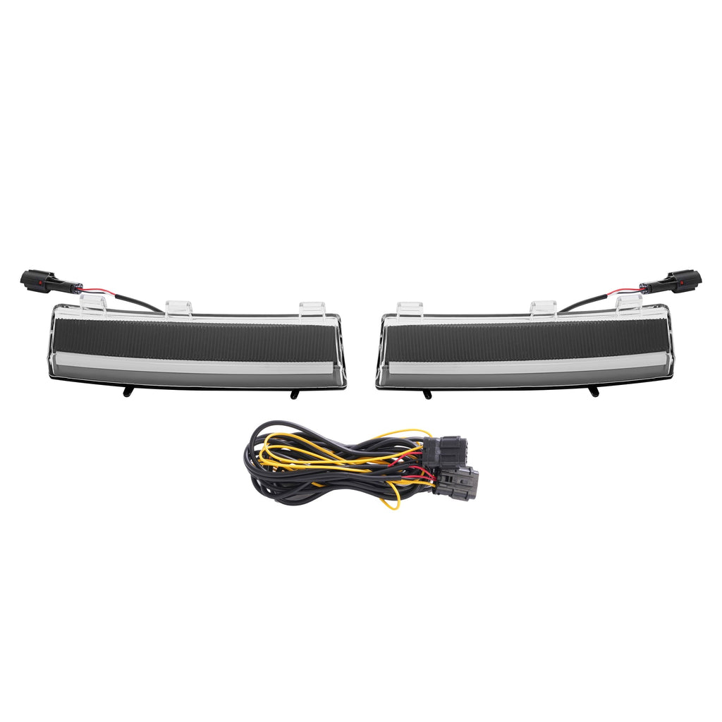 2PCS LED Turn Signal Lights Side Marker Lamps+DRL For Nissan 350Z LCI 2006-2009
