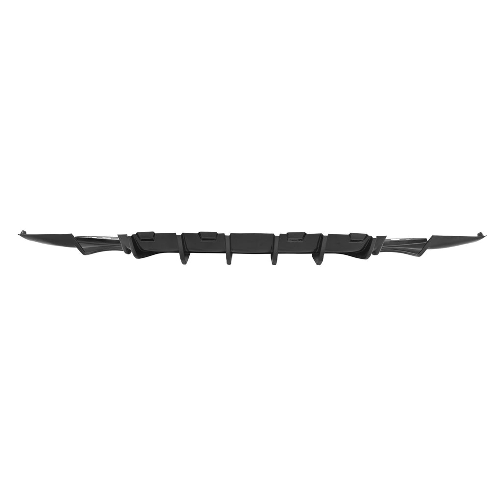Rear Bumper Diffuser Valance Shark Fins Gloss Black Fits CHRYSLER 300 2015-2023