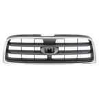 For Subaru Forester 2003-2005 Front Chrome Shell w/ Gray Insert Grille Grill