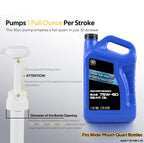 30cc Fluid Pump for Gallon Wide Mouth Quart Bottles Transfer Gear Oil, Hand Pump