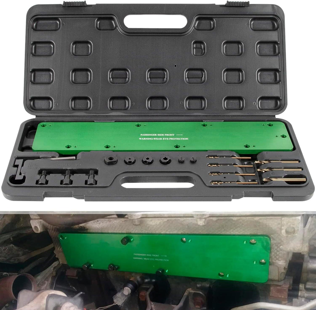 71500 Exhaust Manifold Bolt Stud Drill Template Tool for Dodge 5.7L Hemi Motors