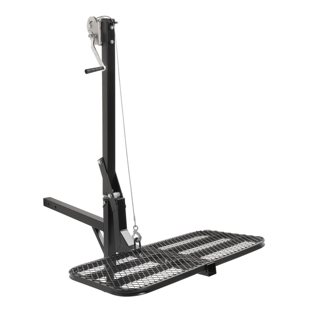 2" Hitch-Mounted Deer Hoist with Lift Platform 300 lb Game Winch Hunting Hoist
