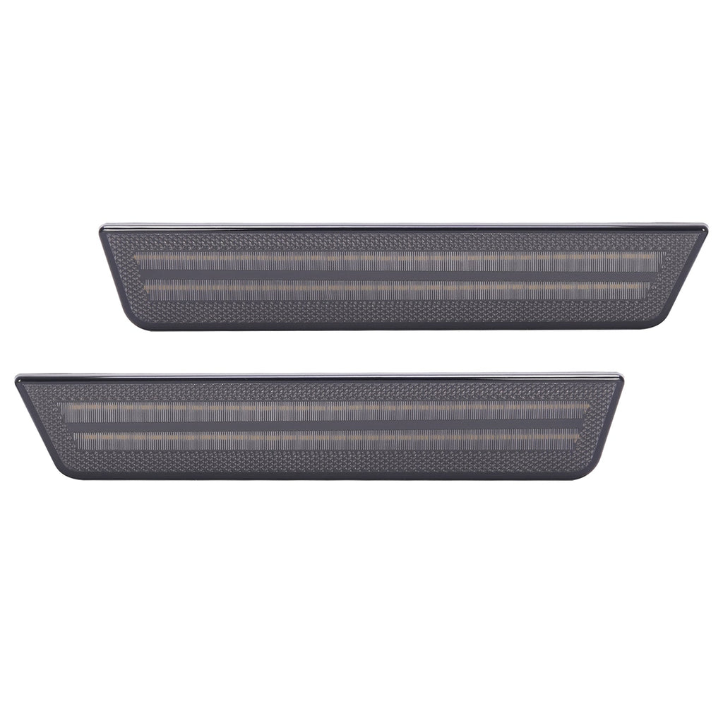 White/Smoke Rear Bumper LED Side Marker Lights For Dodge Charger 2011-2014 Pair